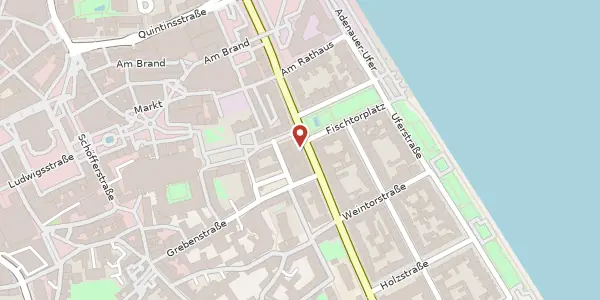 Karte der Umgebung von Rheinstraße 33, 55116 Mainz