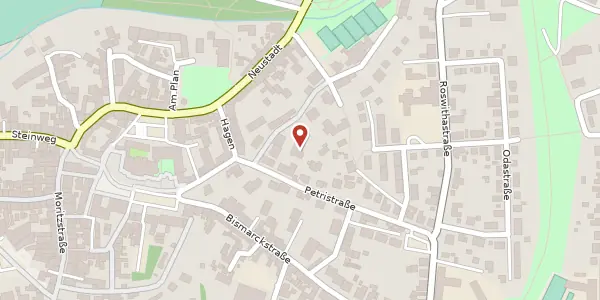 Karte der Umgebung von Ochsenwall 4, 37581 Bad Gandersheim