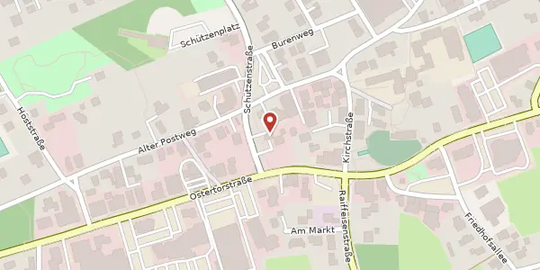 Karte der Umgebung von Schützenstr. 4 a, 26670 Uplengen