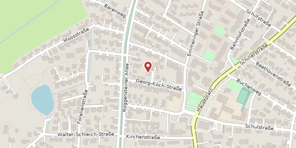 Karte der Umgebung von Georg-Koch Str. 18, 82223 Eichenau