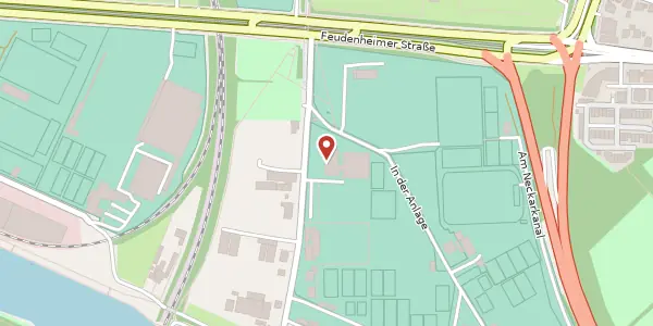 Karte der Umgebung von Neckarplatt 7, 68239 Mannheim