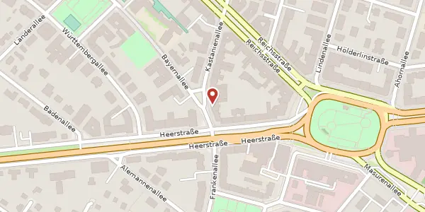 Karte der Umgebung von Kastanienallee 21, 14052 Berlin