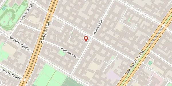 Karte der Umgebung von Winsstraße 66, 10405 Berlin