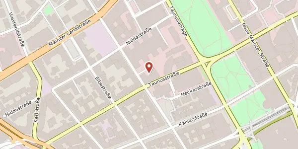 Karte der Umgebung von Taunusanlage 1, 60329 Frankfurt