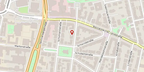 Karte der Umgebung von Beethovenstr. 65, 60325 Frankfurt