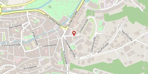 Karte der Umgebung von Doblerstraße 6, 72074 Tübingen