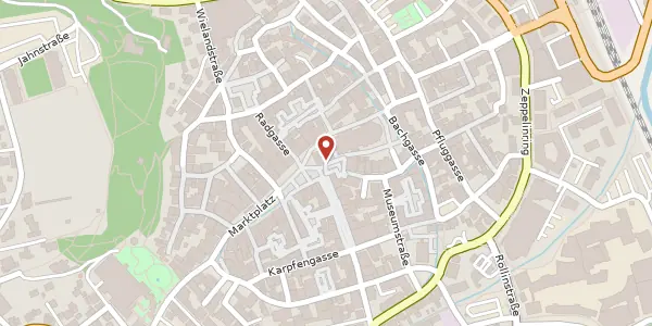 Karte der Umgebung von Marktplatz 7, 88400 Biberach