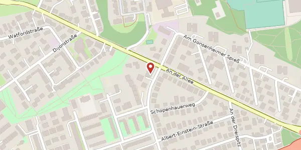 Karte der Umgebung von Kantstraße 81, 55122 Mainz