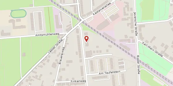 Karte der Umgebung von Friedensallee 91, 39261 Zerbst/Anhalt