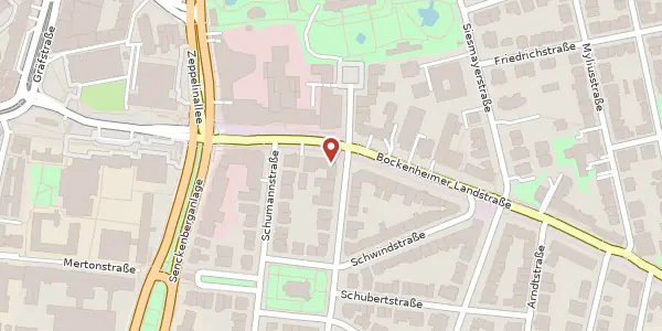 Karte der Umgebung von Beethovenstr. 71, 60325 Frankfurt