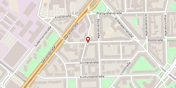 Karte der Umgebung von Rottstraße 83, 67061 Ludwigshafen am Rhein
