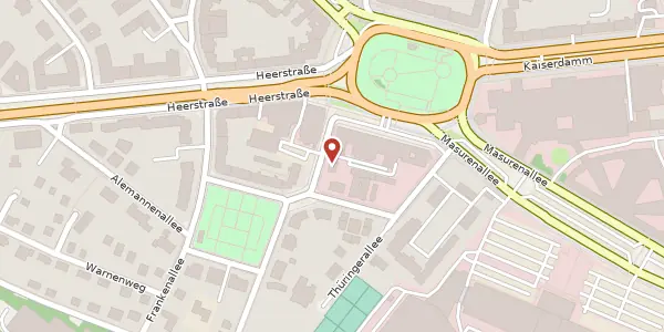 Karte der Umgebung von Pommernallee 5, 14052 Berlin