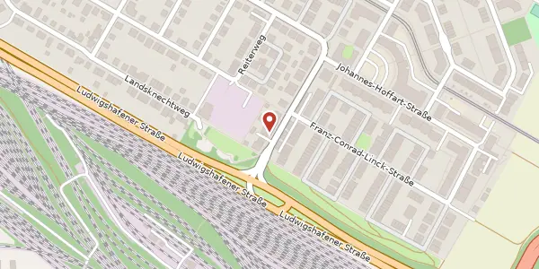 Karte der Umgebung von Hermsheimer Straße 92, 68163 Mannheim