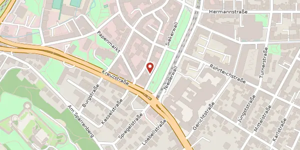 Karte der Umgebung von Siekerwall 19, 33602 Bielefeld