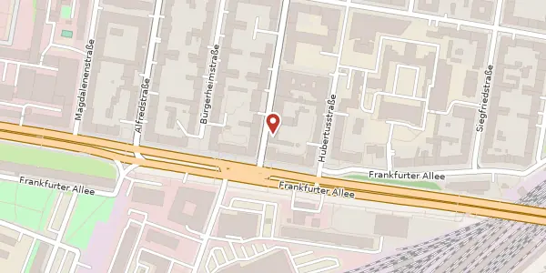 Karte der Umgebung von Atzpodienstraße 1, 10365 Berlin