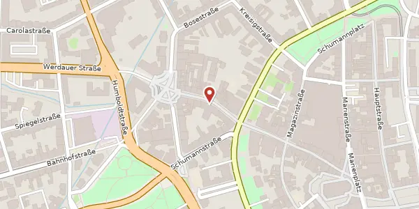 Karte der Umgebung von Äußere Plauensche Straße 7, 08056 Zwickau
