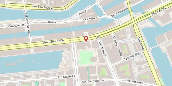 Karte der Umgebung von Am Sandtorkai 50, 20457 Hamburg