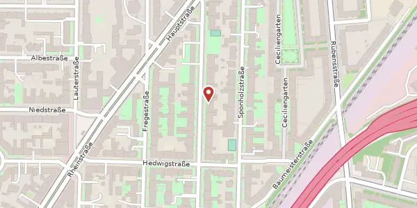 Karte der Umgebung von Wielandstraße 36, 12159 Berlin