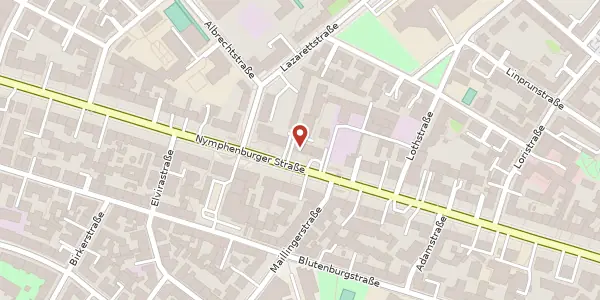 Karte der Umgebung von Nymphenburger Str. 90 e, 81677 München