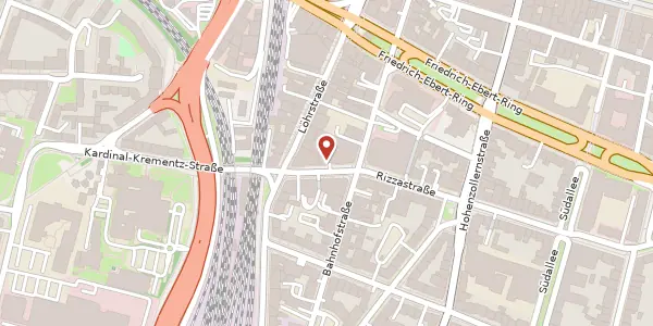 Karte der Umgebung von Rizzastraße 44, 56068 Koblenz