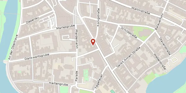 Karte der Umgebung von Mühlenstraße 28, 23552 Lübeck
