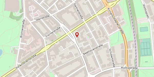 Karte der Umgebung von Gutenbergstr. 43, 45128 Essen