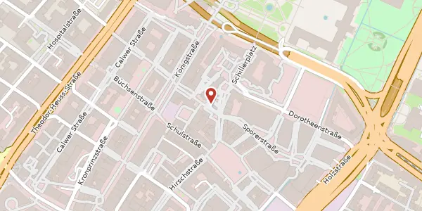 Karte der Umgebung von Stiftstraße 4, 70173 Stuttgart