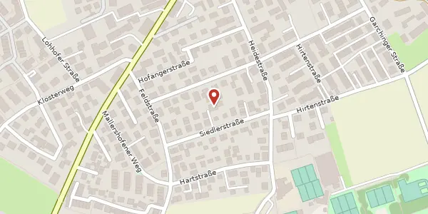 Karte der Umgebung von Siedlerstr. 12 a, 85386 Eching