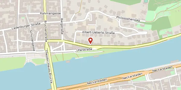 Karte der Umgebung von Neuenheimer Landstraße 68, 69120 Heidelberg