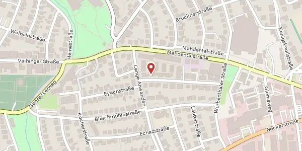 Karte der Umgebung von Eyachstraße 19, 71065 Sindelfingen