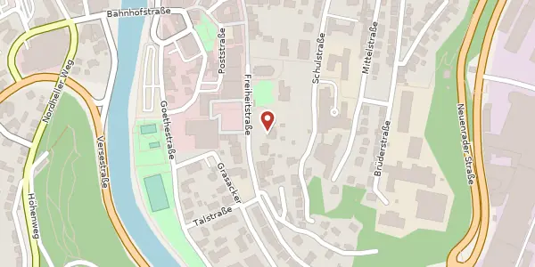 Karte der Umgebung von Freiheitstr. 27, 58791 Werdohl