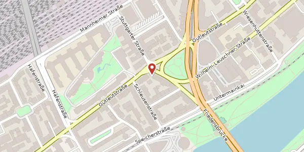 Karte der Umgebung von Stuttgarter Str. 21, 60329 Frankfurt