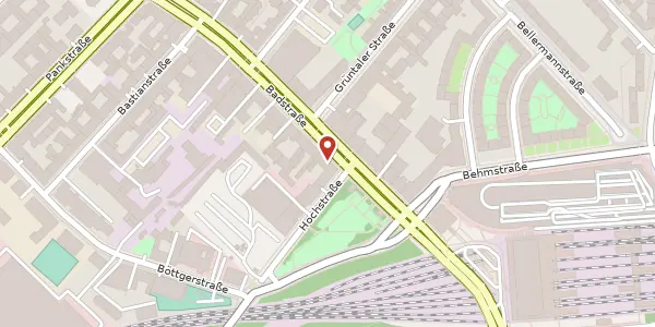 Karte der Umgebung von Badstraße 67, 13357 Berlin