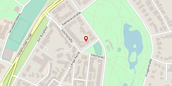 Karte der Umgebung von Adolfplatz 1, 23568 Lübeck