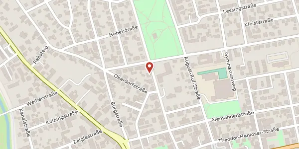 Karte der Umgebung von Erzbergerstraße 37, 78224 Singen (Hohentwiel)