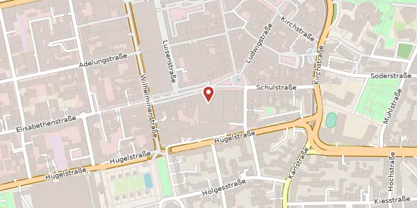 Karte der Umgebung von Ludwigsplatz 6, 64283 Darmstadt