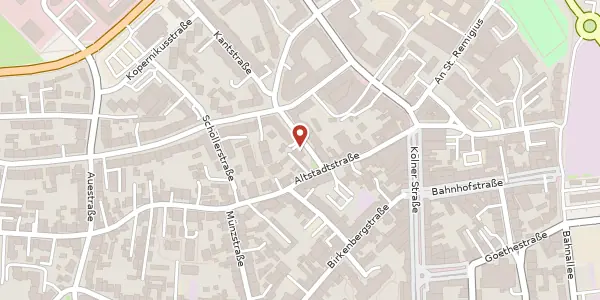 Karte der Umgebung von Lessingstraße 3, 51379 Leverkusen