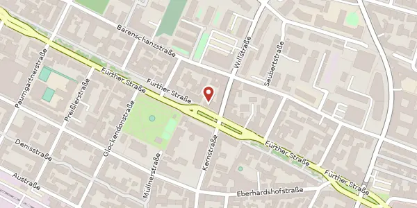 Karte der Umgebung von Fürther Str. 62, 90429 Nürnberg