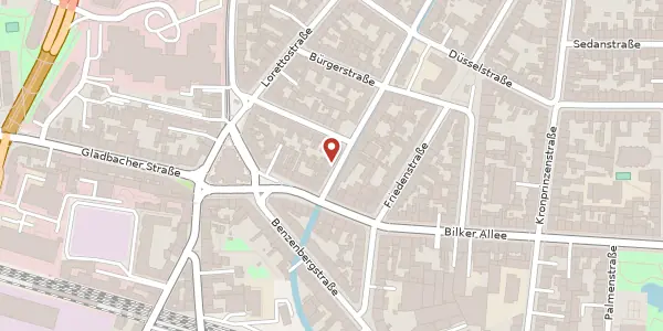 Karte der Umgebung von Konkordiastr. 105, 40219 Düsseldorf