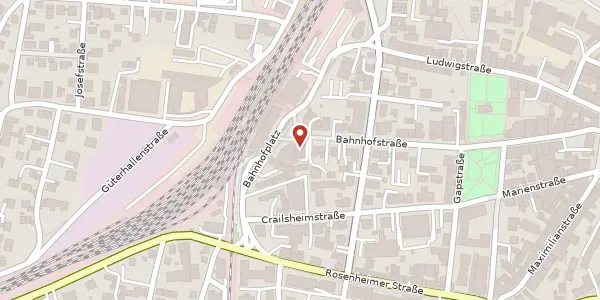 Karte der Umgebung von Bahnhofstr. 29, 83278 Traunstein