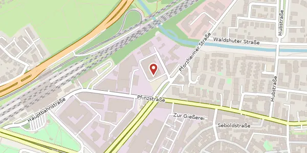 Karte der Umgebung von Pforzheimer Straße 15, 76227 Karlsruhe