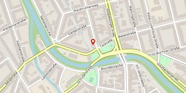 Karte der Umgebung von Nordstraße 1, 99089 Erfurt