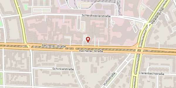 Karte der Umgebung von Aachener Str. 326, 50933 Köln