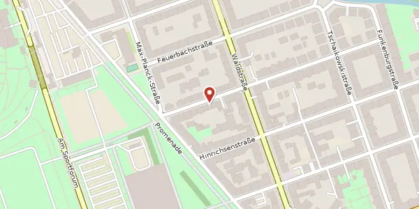 Karte der Umgebung von Fregestraße 10a, 04105 Leipzig