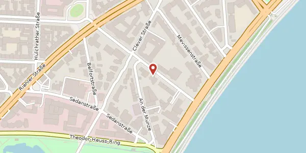 Karte der Umgebung von Wörthstr. 22, 50668 Köln