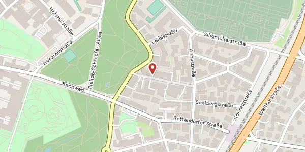 Karte der Umgebung von Martin-Luther-Str. 5 a, 97072 Würzburg
