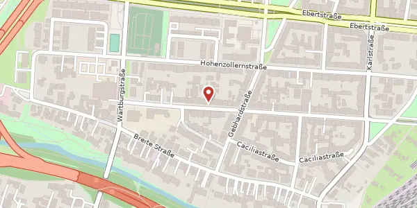 Karte der Umgebung von Marie-Alexandra-Straße 44, 76135 Karlsruhe