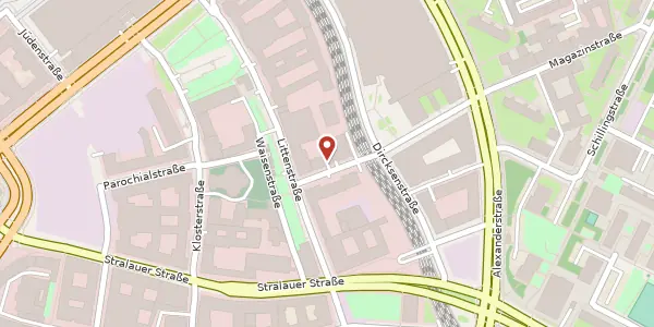 Karte der Umgebung von Voltairstraße 3, 10179 Berlin