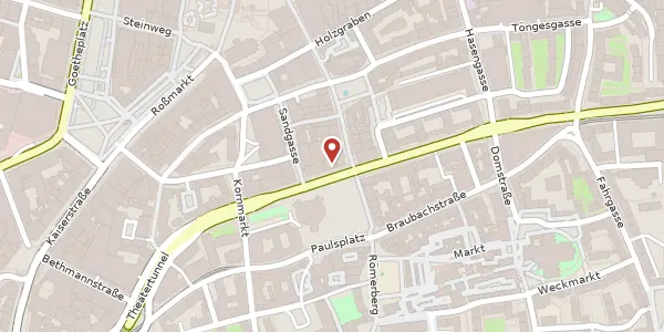 Karte der Umgebung von Berliner Str. 42A, 60311 Frankfurt