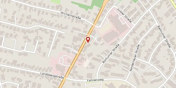 Karte der Umgebung von Kirchstr. 90, 26871 Papenburg